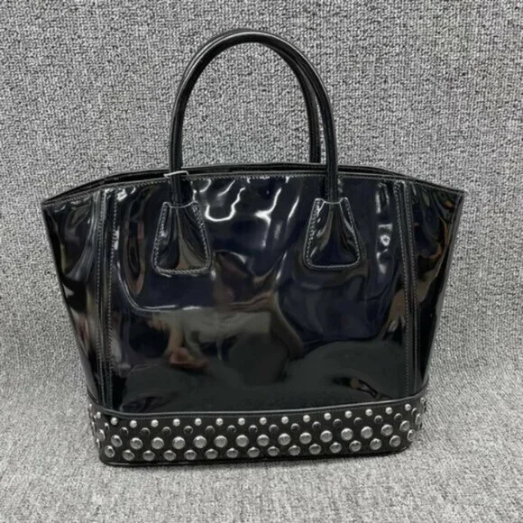 Prada Patent Leather Tote Bag lux410-2025 Totes